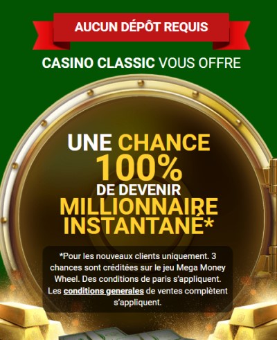 Casino Ckassic bonus poster mobile