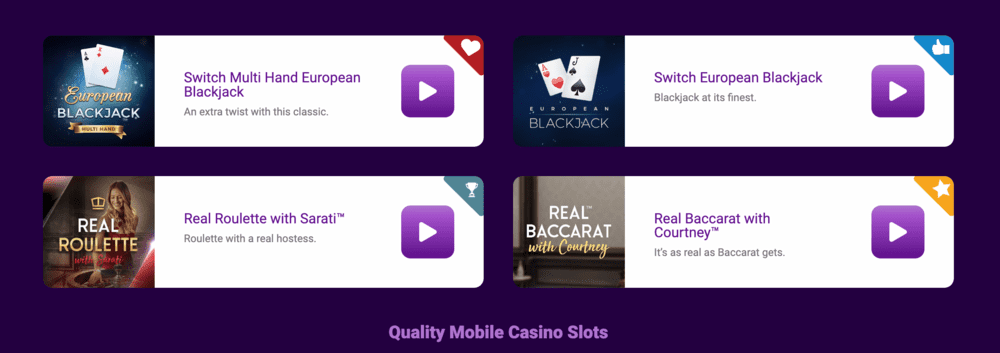 Mobile casino slots