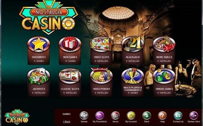 Caractéristiques du casino Nostalgie
